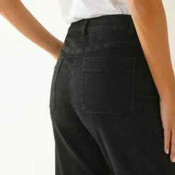 Jean coupe large taille haute, grande stature