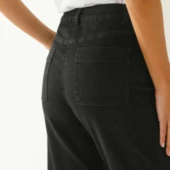 Jean coupe large taille haute, stature moyenne