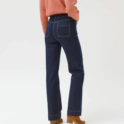 Jean coupe large taille haute, stature moyenne