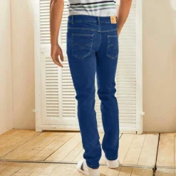 Jean droit basique coton stretch - L28