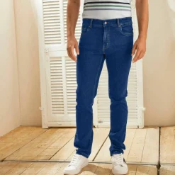 Jean droit basique coton stretch - L28