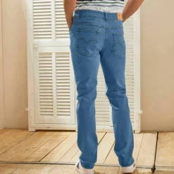 Jean droit basique coton stretch - L28