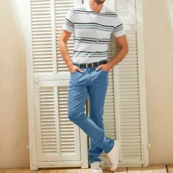 Jean droit basique coton stretch - L28