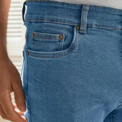 Jean droit basique coton stretch - L32