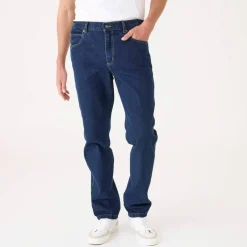 Jean droit ceinture élastiquée côtés - L32