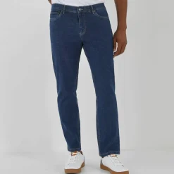 Jean droit ceinture élastiquée invisible - L28