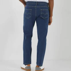 Jean droit ceinture élastiquée invisible - L28
