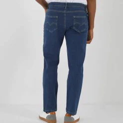 Jean droit ceinture élastiquée invisible - L30