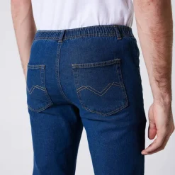 Jean droit ceinture élastiquée - L30