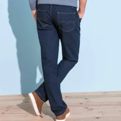 Jean droit ceinture élastiquée - L30