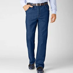 Jean droit ceinture élastiquée - L30