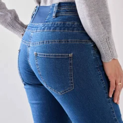 Jean droit taille haute - grande stature