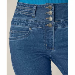 Jean droit taille haute - petite stature