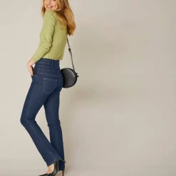 Jean droit taille haute - petite stature