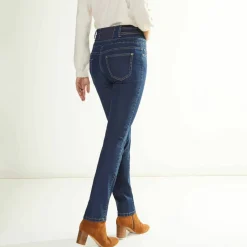 Jean droit taille haute - petite stature