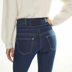 Jean droit taille haute - petite stature