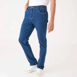 Jean droit taille élastiquée - L28