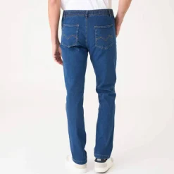 Jean droit taille élastiquée - L28