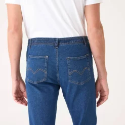 Jean droit taille élastiquée - L28