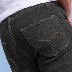 Jean droit taille élastiquée - L28