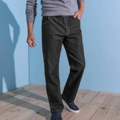 Jean droit taille élastiquée - L28