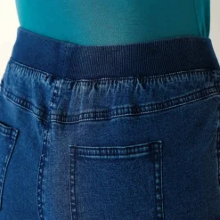 Jean droit "ultra confort" taille élastiquée