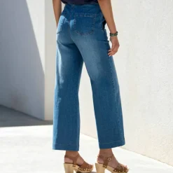 Jean flare, taille haute