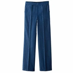 Jean large taille élastiquée, denim léger