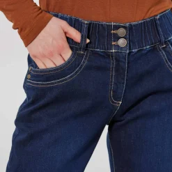 Jean mom taille élastiquée