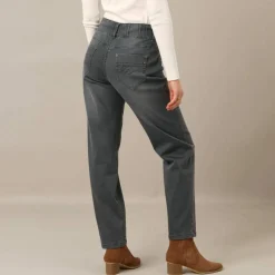 Jean mom taille élastiquée