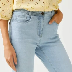 Jean slim taille haute, grande stature
