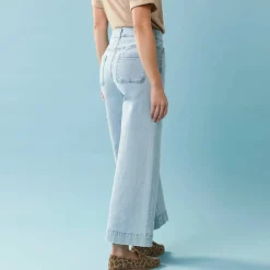 Jean taille haute Spécial Petites entrej. 65 cm, coupe large 7/8ème