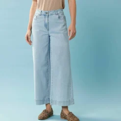 Jean taille haute Spécial Petites entrej. 65 cm, coupe large 7/8ème