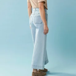 Jean taille haute Spécial Petites entrej. 60 cm, coupe large 7/8ème
