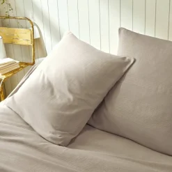 Jeté de lit uni tissé coton