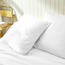 Jeté de lit uni tissé coton