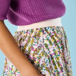 Jupe courte Spécial Petites, voile imprimé