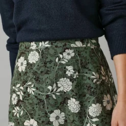 Jupe longue avec fente, imprimé floral