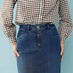 Jupe longue en jean, Spécial Petites