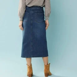 Jupe longue en jean, Spécial Petites