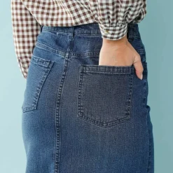 Jupe longue en jean, Spécial Petites