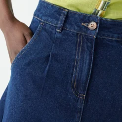 Jupe longue évasée en jean