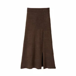 Jupe midi évasée en tricot