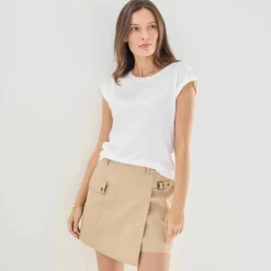 Jupe-short effet portefeuille