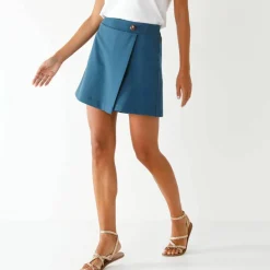 Jupe-short en maille milano