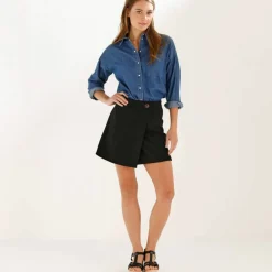 Jupe-short en maille milano