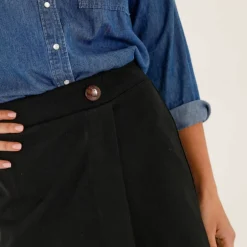 Jupe-short en maille milano