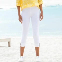 Legging 3/4, bas boutonné