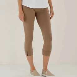 Legging 3/4, bas boutonné