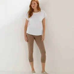 Legging 3/4, bas boutonné